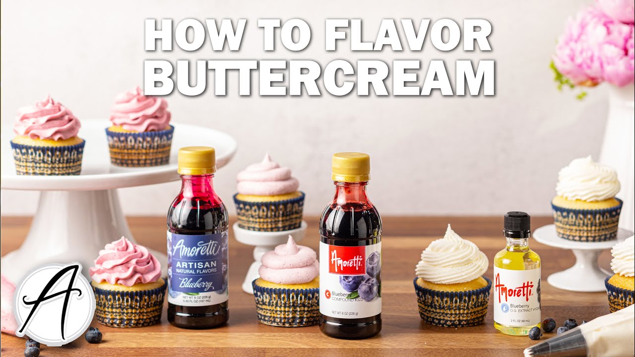 How to flavor Buttercream with Amoretti&reg; Natural Artisan, Compounds and Extracts| Flavoring frosting