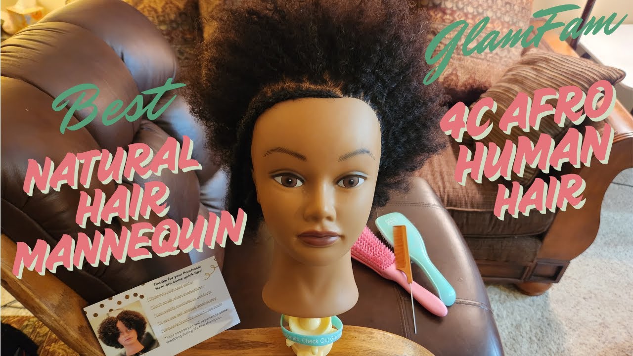 Human Hair Mannequin Head for Braiding & Styling | GlamFam Review