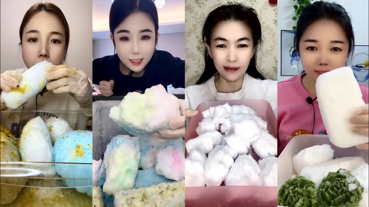 ASMR WHITE ICE EATING / FREEZER FROST EATING & SCRAPING 