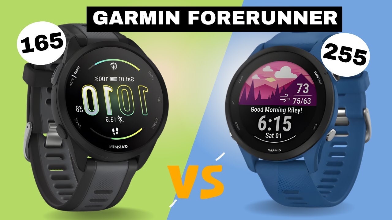 Garmin Forerunner 165 Vs Garmin Forerunner 255 Comparativo - Qual É O Melhor?