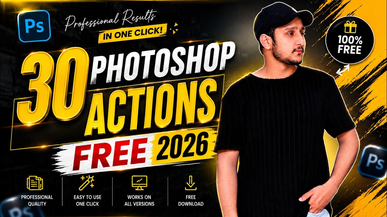 30 Best FREE Skin Retouching Actions for Photoshop (2026)
