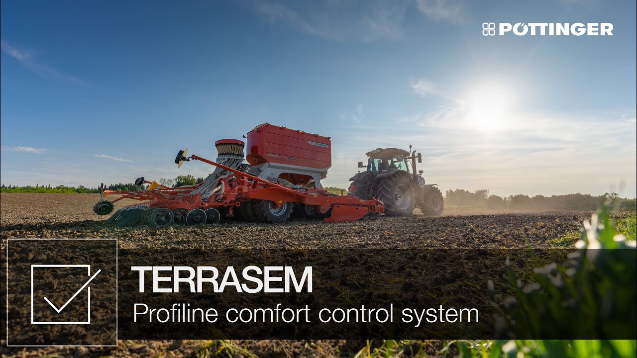 High working comfort with TERRASEM seed drills and the Profiline comfort control system | PÖTTINGER