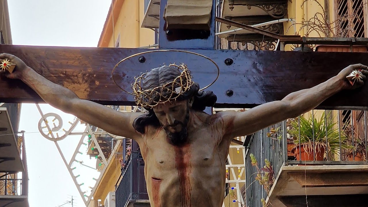 (PALERMO) - PROCESSIONE DEL SS. CROCIFISSO ALL'OLIVELLA (4K) 07/05/2023 (1° PARTE)