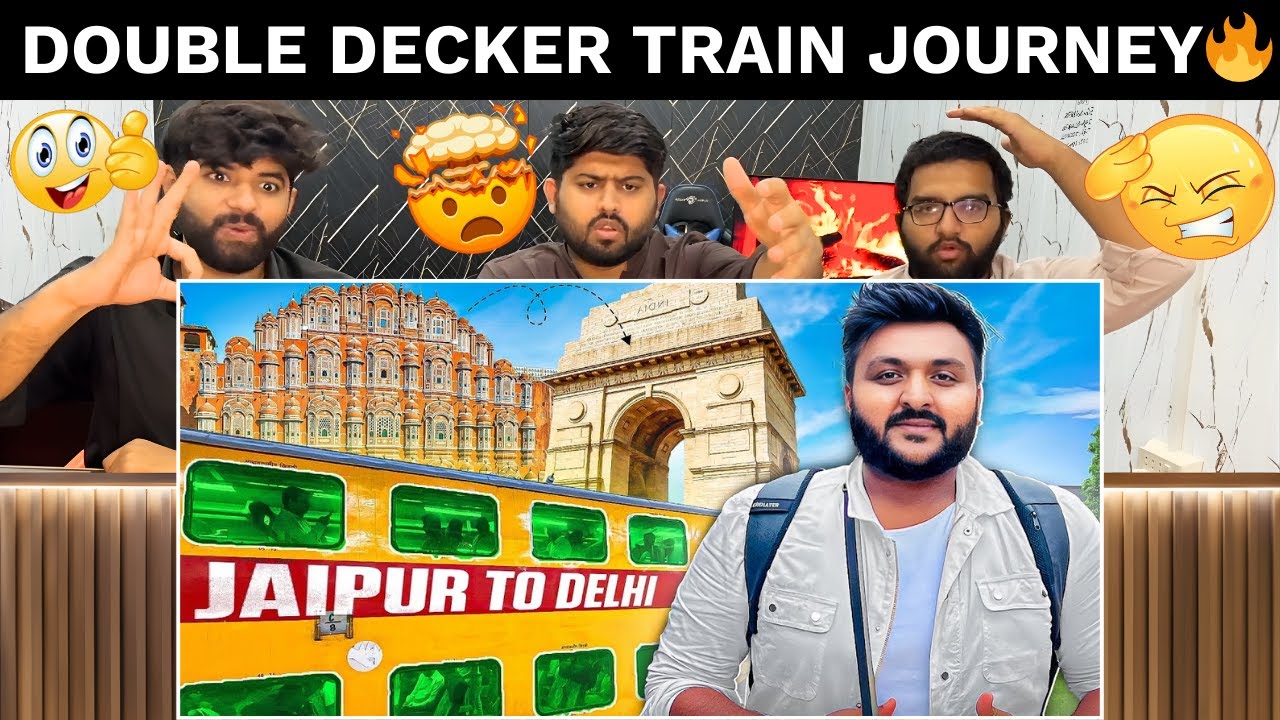 Reaction On Jaipur Delhi Double Decker Journey | भारतीय रेल सफर | Pakistani Reaction 🔥