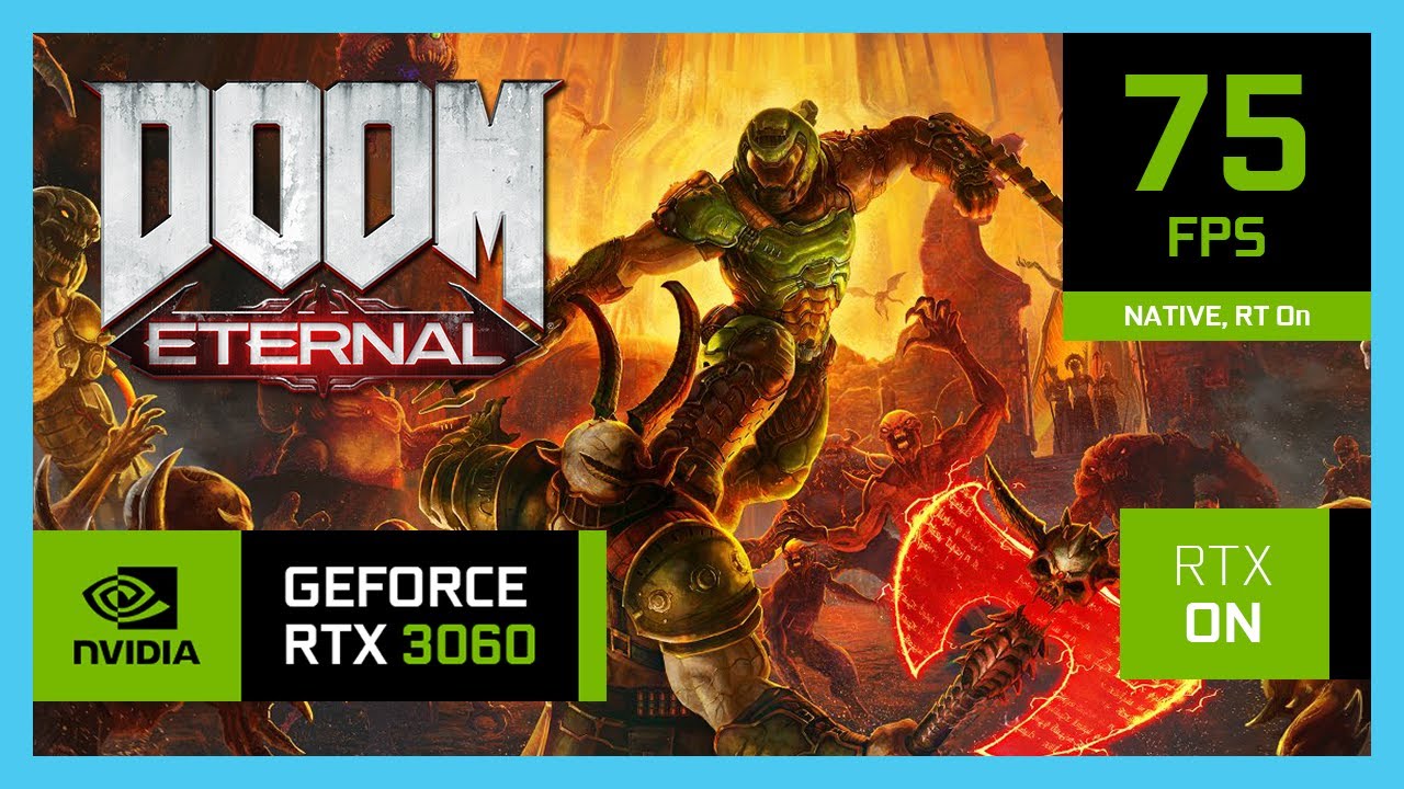 RTX 3060 Laptop - DOOM Eternal - 1080p, 1440p and 4K!