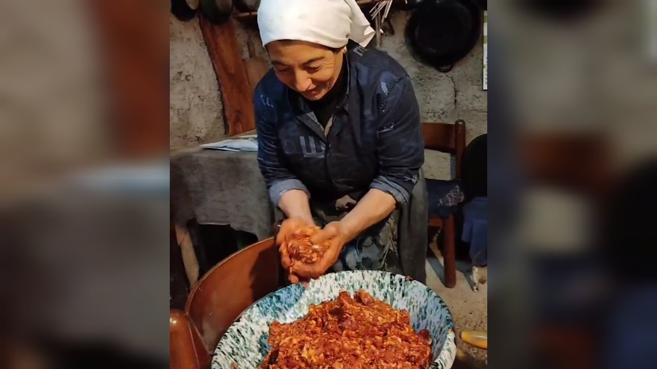 A preparazioni da suppressata - La preparazione della soppressata 2/2