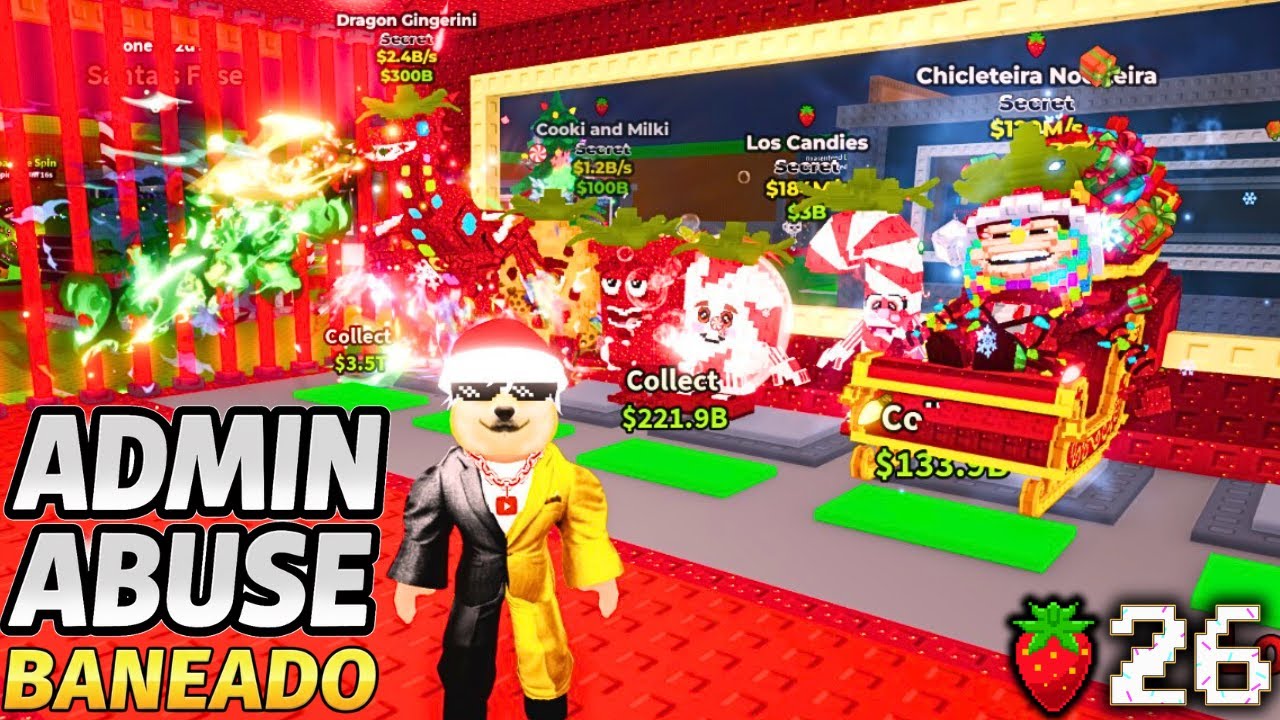 🍓 CONSEGUÍ BRAINROTS DE FRESA EN EL ÚLTIMO ADMIN ABUSE DEL AÑO 💥