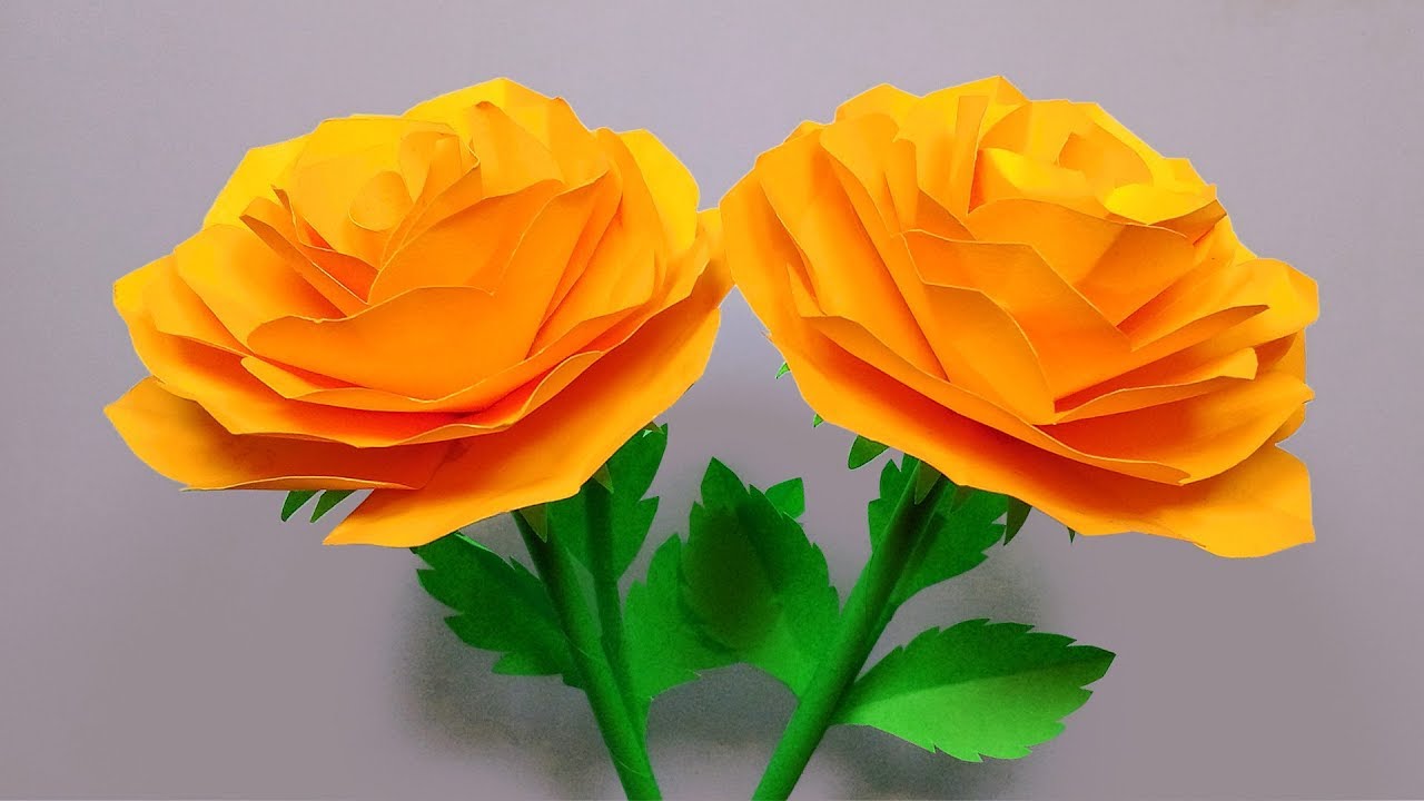 How to Make Simple and Beautiful Paper Flower - DIY Home Decor - Easy Flowers Crafts