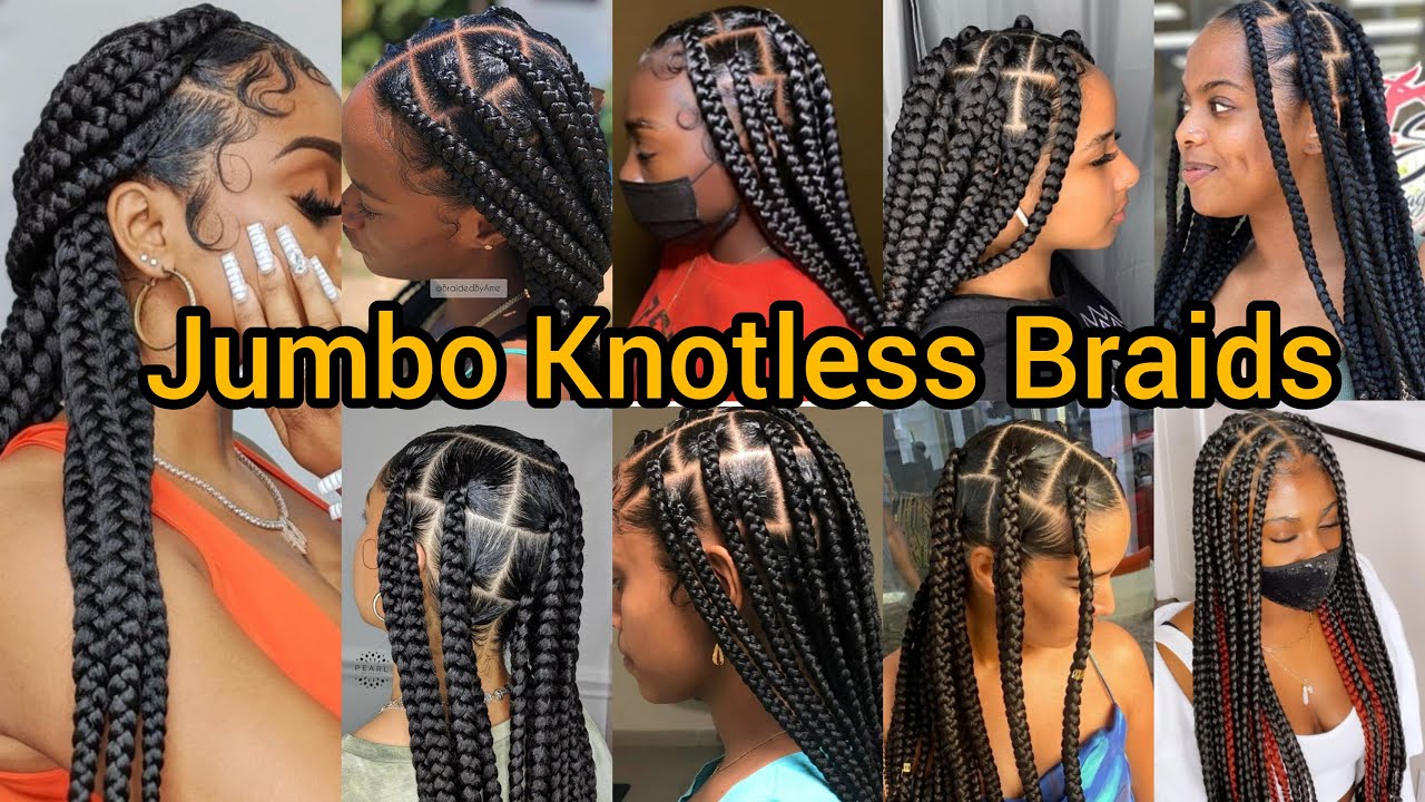 Super Hot Jumbo Knotless Box Braids for Ladies | Boho Braids Hairstyles | Braids for Black Ladies