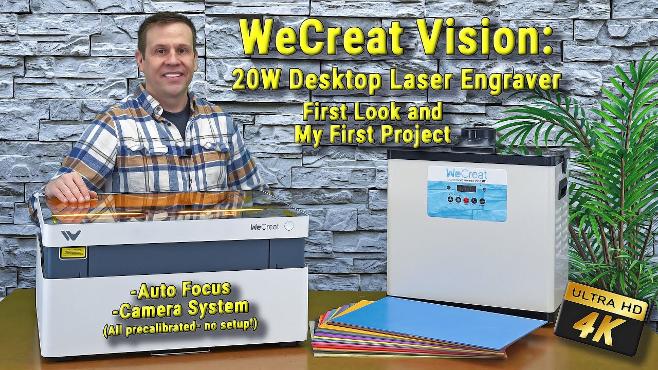 WeCreat Vision: 20W Desktop Laser Engraver