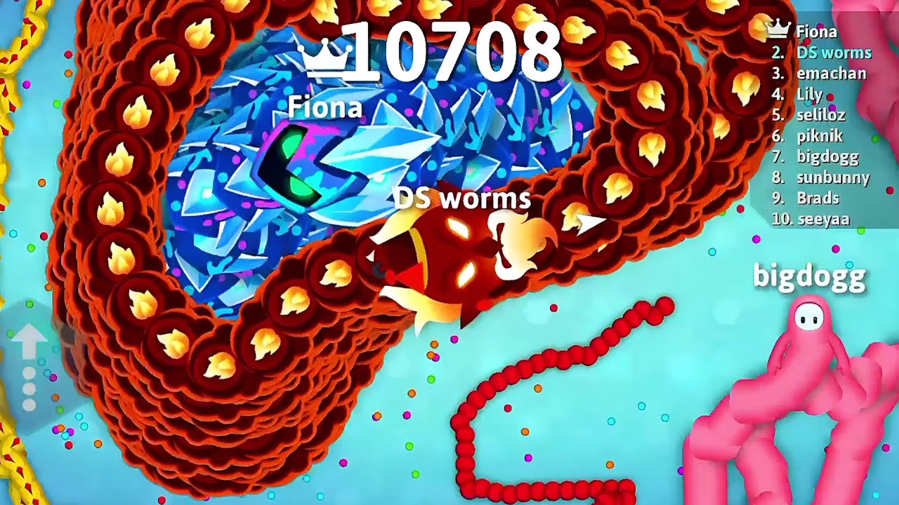 Ifrit Vs Inkshade 🐍 😱Epic Snake io gameplay🐍  New look Ifrit snake 🐍DS worms biggest snake killing