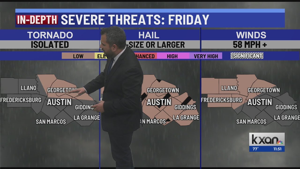 Severe weather update: Storms and showers expected this weekend | KXAN weather update March 5
