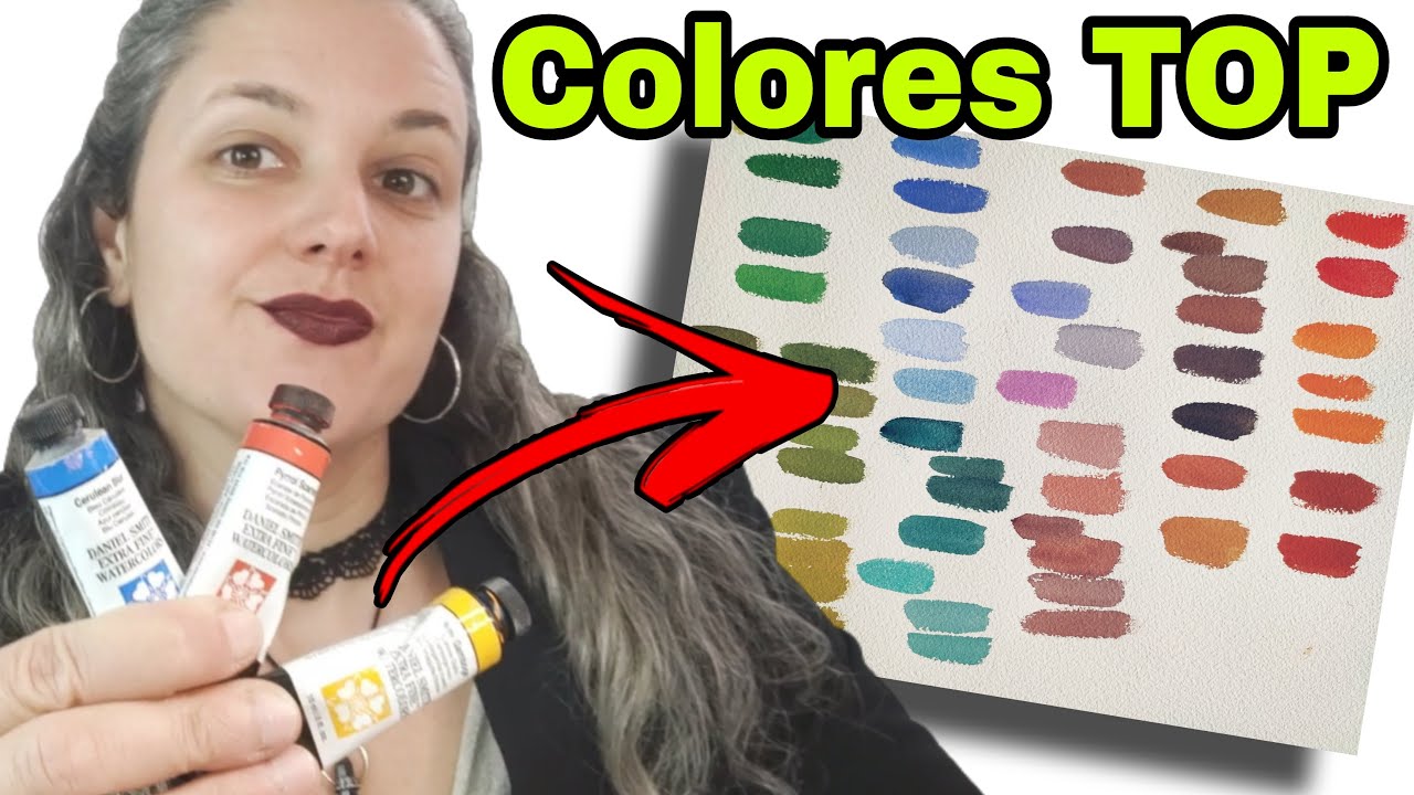 Cómo MEZCLAR los 7 COLORES básicos en ACUARELA para obtener COLORES TOP🔝