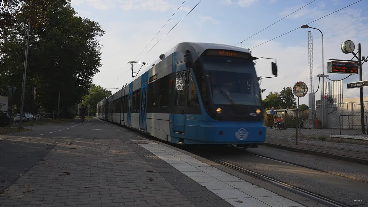 Sweden, Stockholm, tram ride from Trekanten to Luma