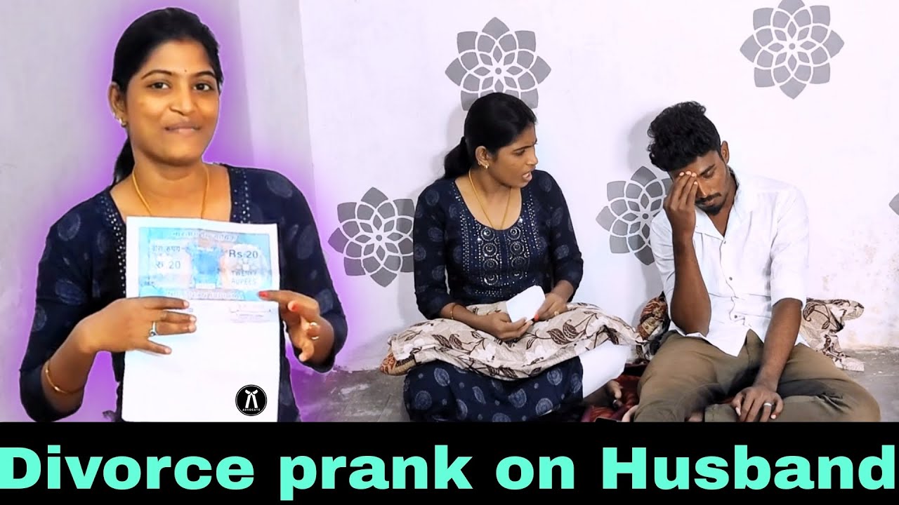 Divorce prank on husband| Divorce prank on boyfriend #prank #prankvideo #tamilprank