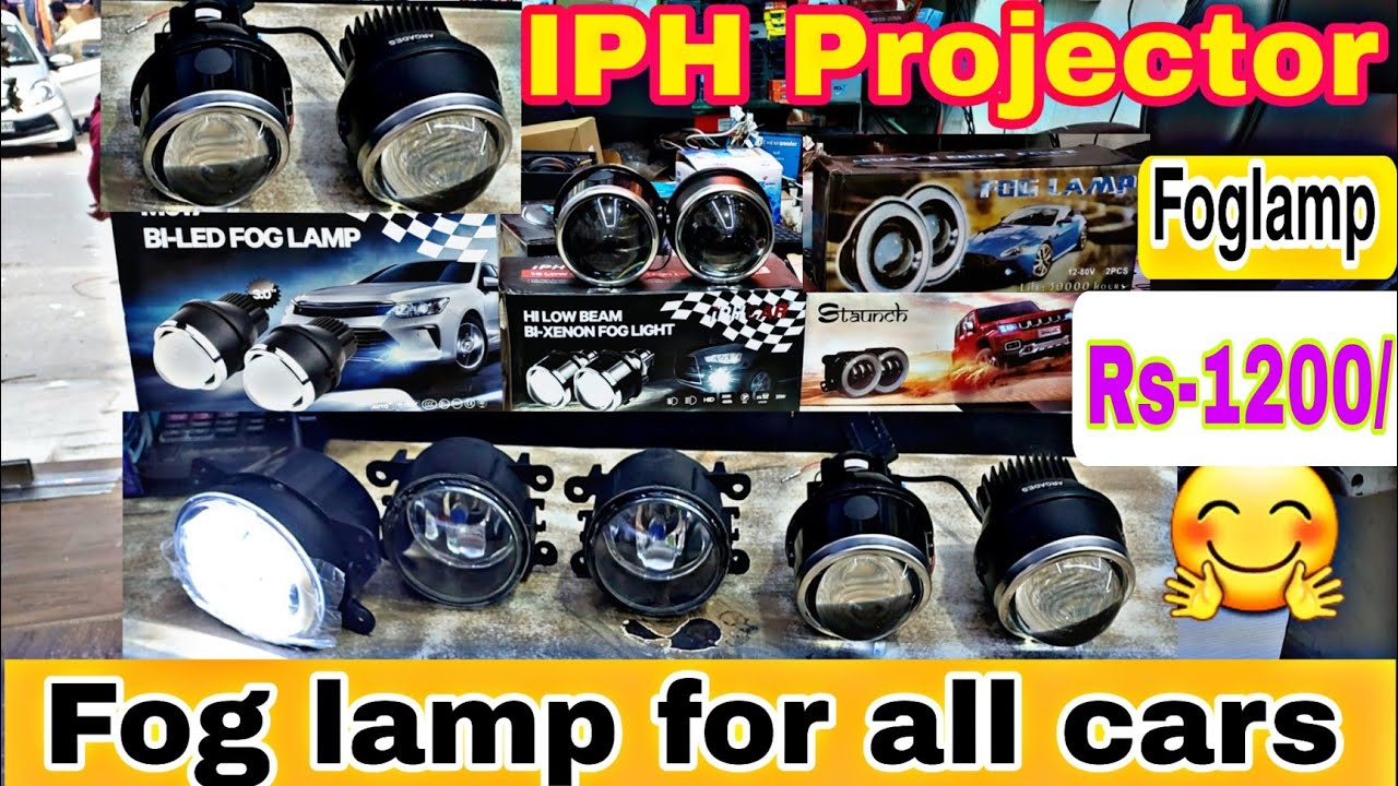 projector fog lamp for all cars!iph projector fog lamp🔥