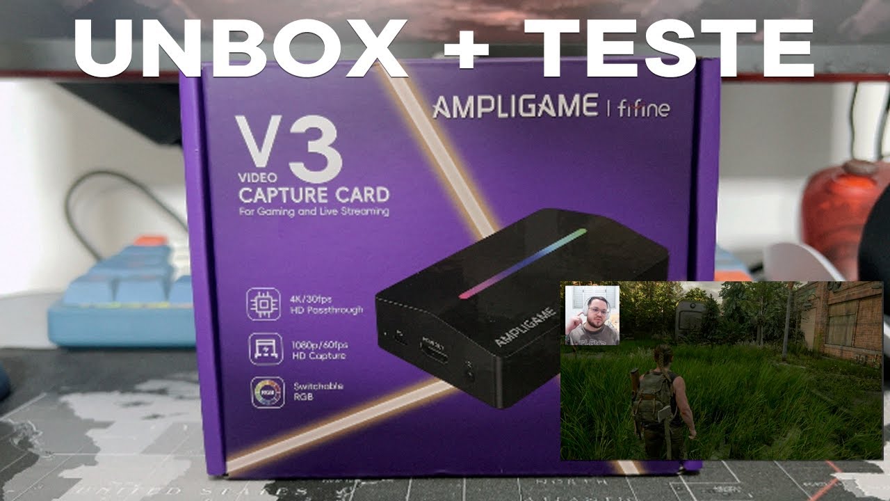 ADEUS ELGATO E AVERMEDIA! - UNBOXING E TESTE FIFINE AMPLIGAME V3 (Placa de Captura)