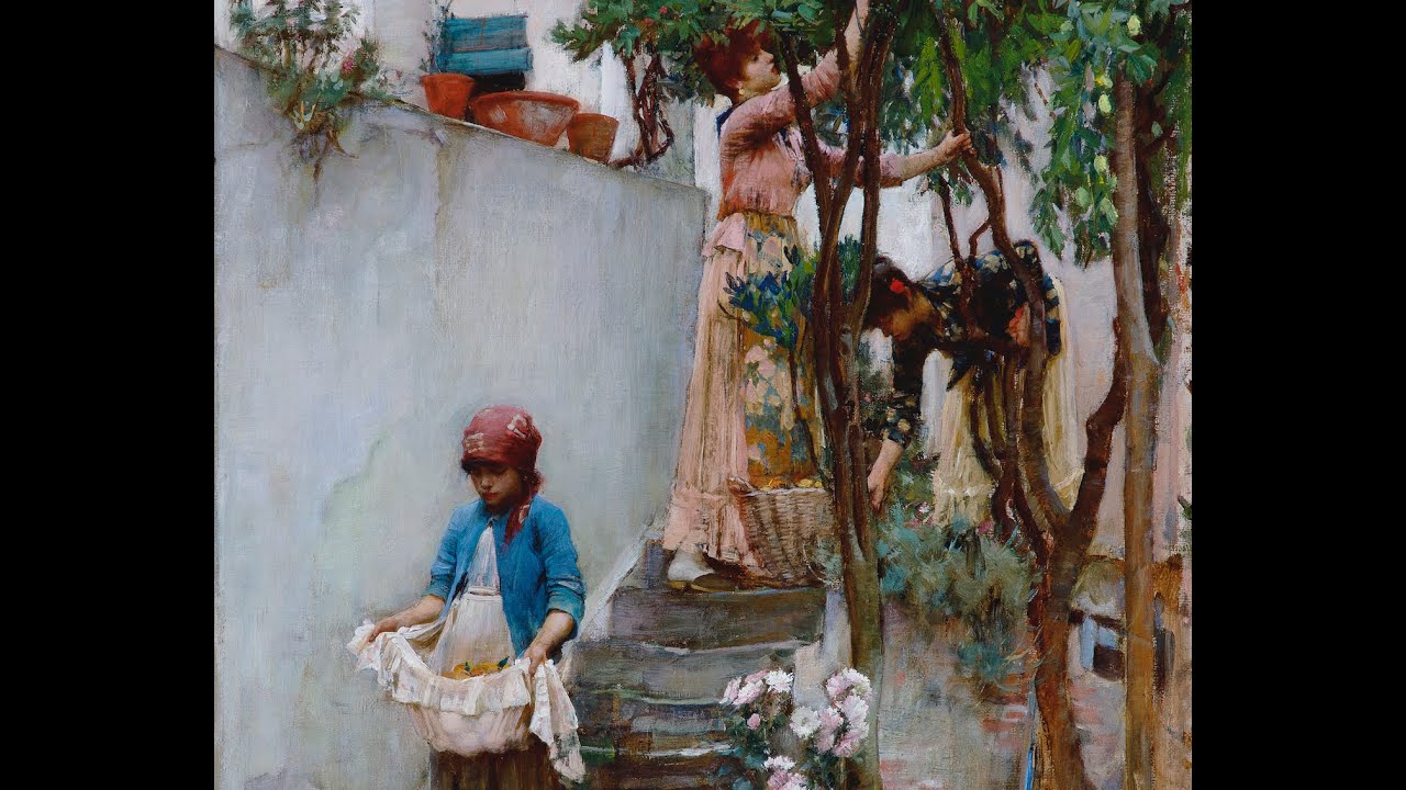 John William Waterhouse RA, An Orange Garden, 1889-90