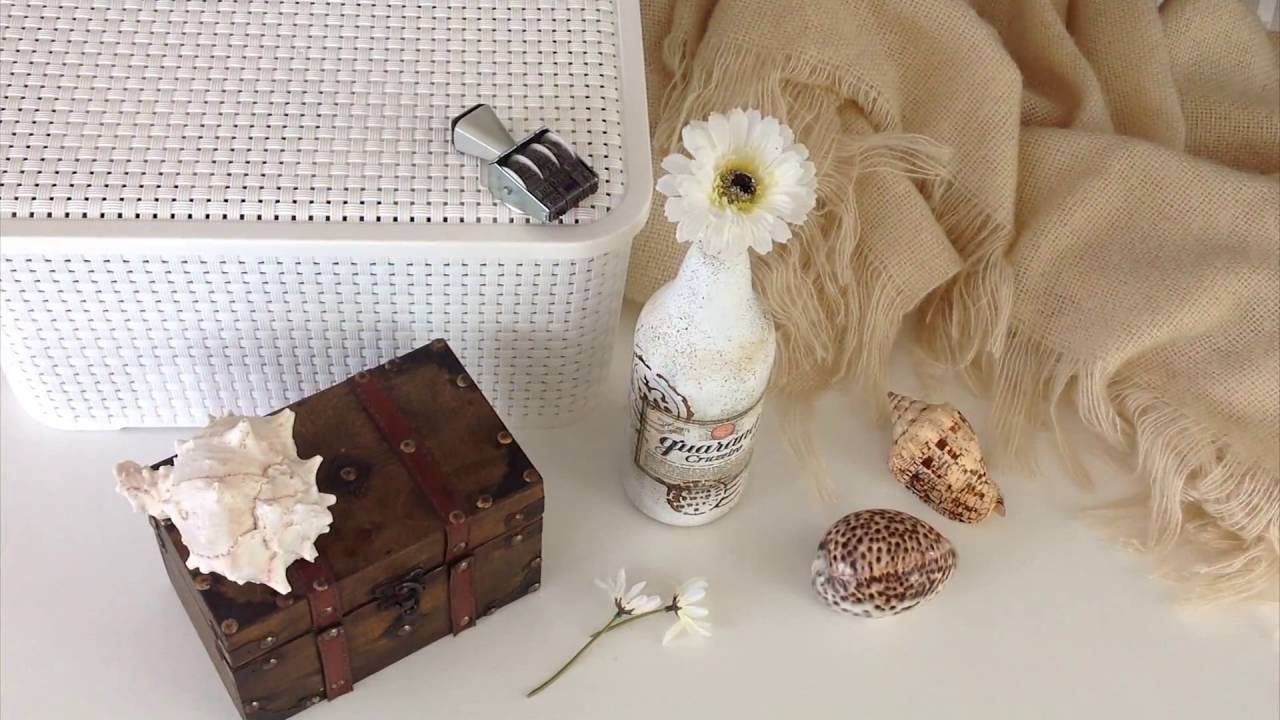 DIY - Garrafa Decorada Vintage F&aacute;cil