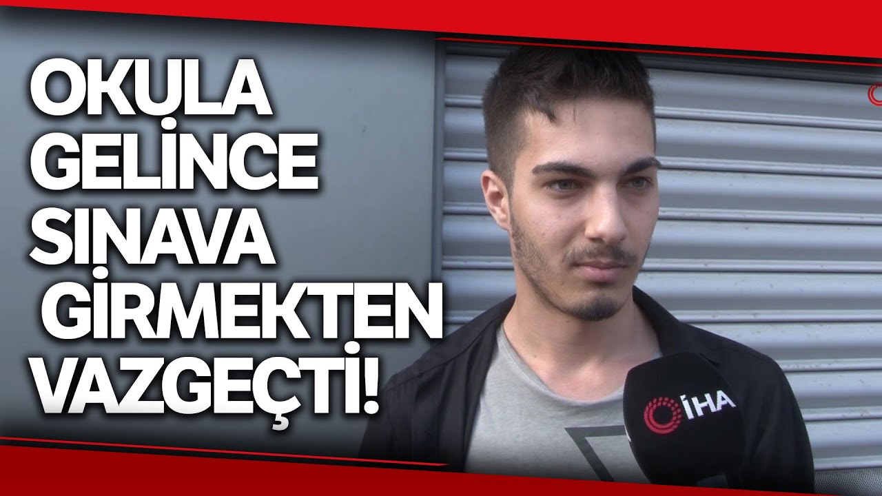 Okula Gelip de Sınava Girmekten Vazgeçen Genci Vatandaş İkna Etti