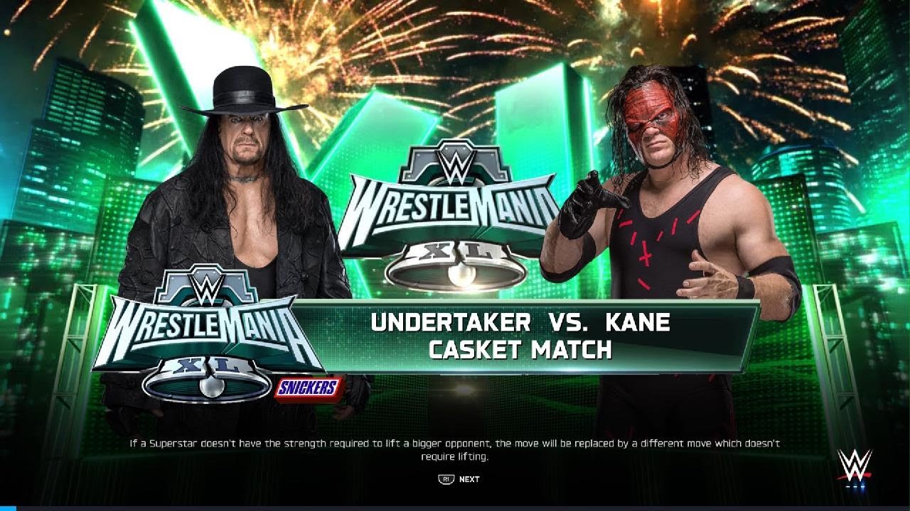 Undertaker vs Kane - Casket Match (Brothers of Destruction) | Legend WWE 2K25