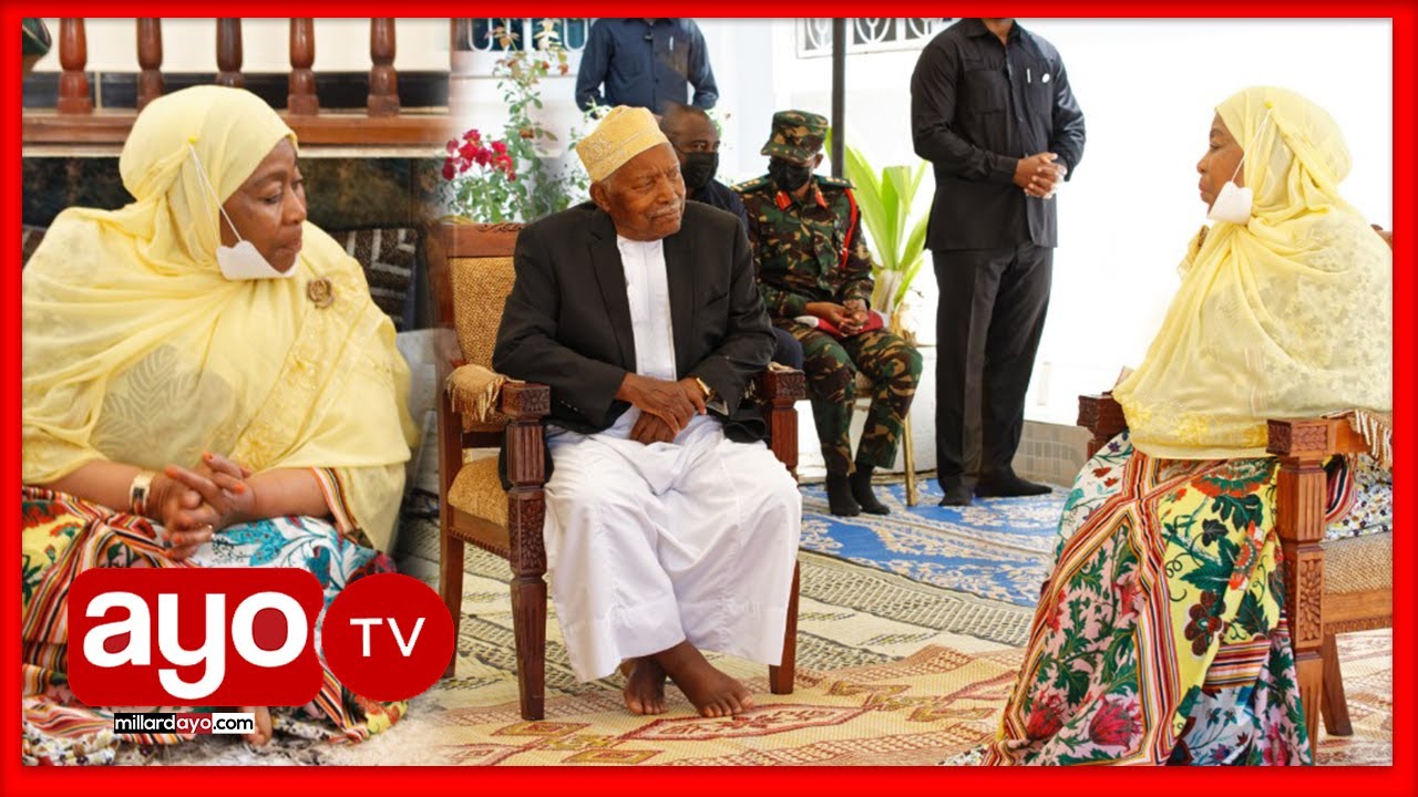 RAIS SAMIA AFIKA KWA MSTAAFU MZEE MWINYI, KUWAFARIJI 