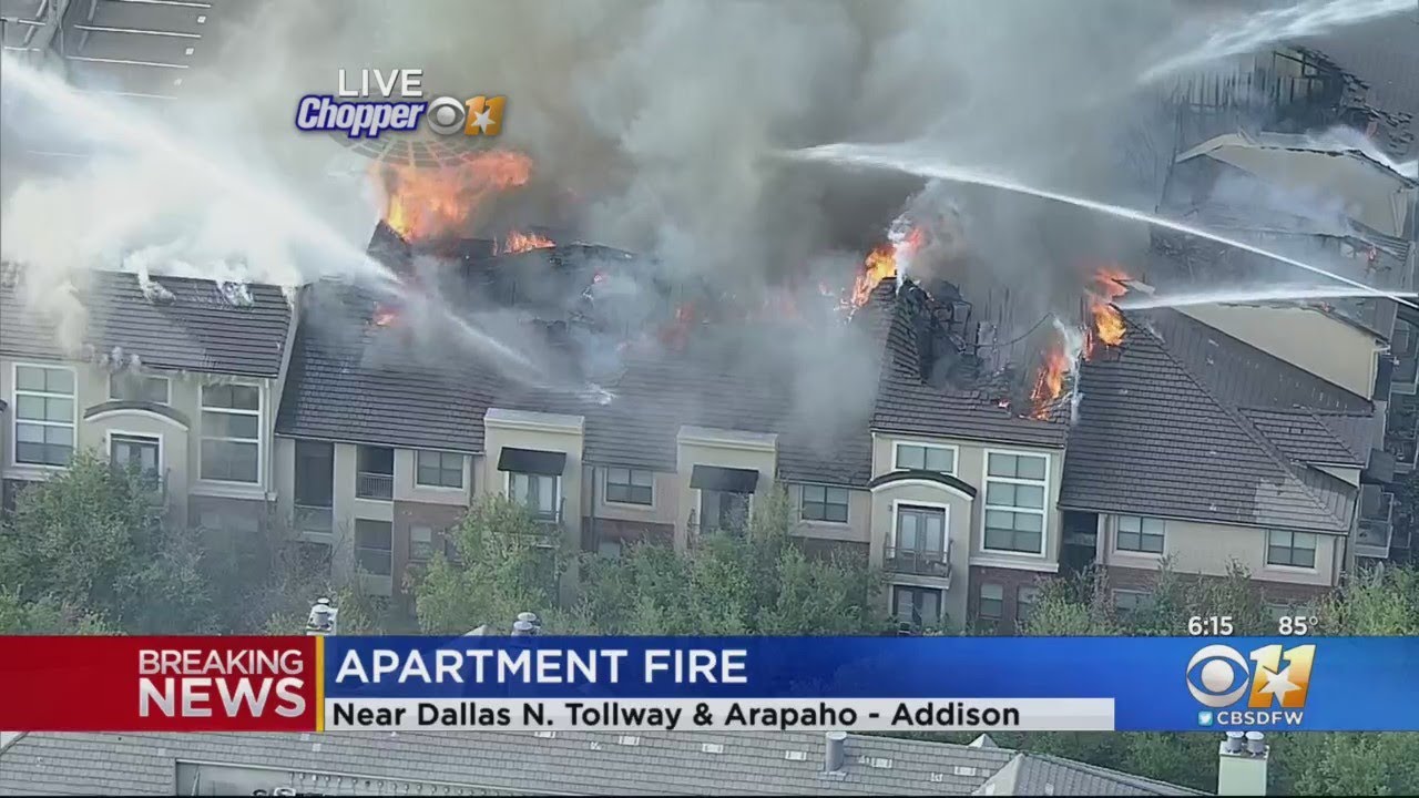 Major Fire At Addison Apartment Complex
