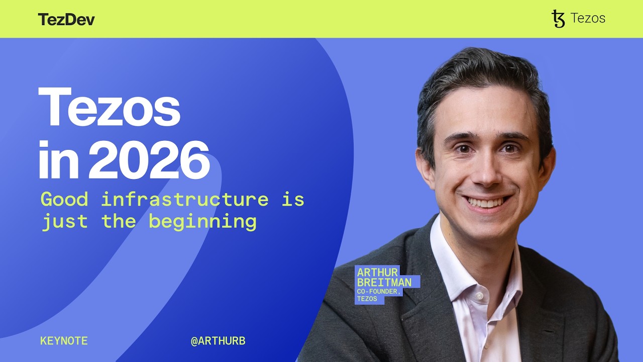 Arthur Breitman: Good infrastructure is just the beginning | TezDev 2026
