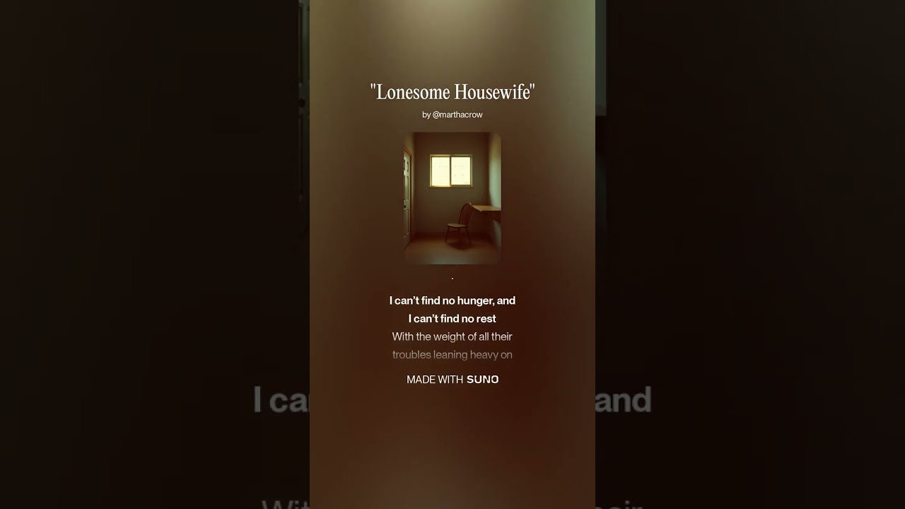 Lonesome Housewife