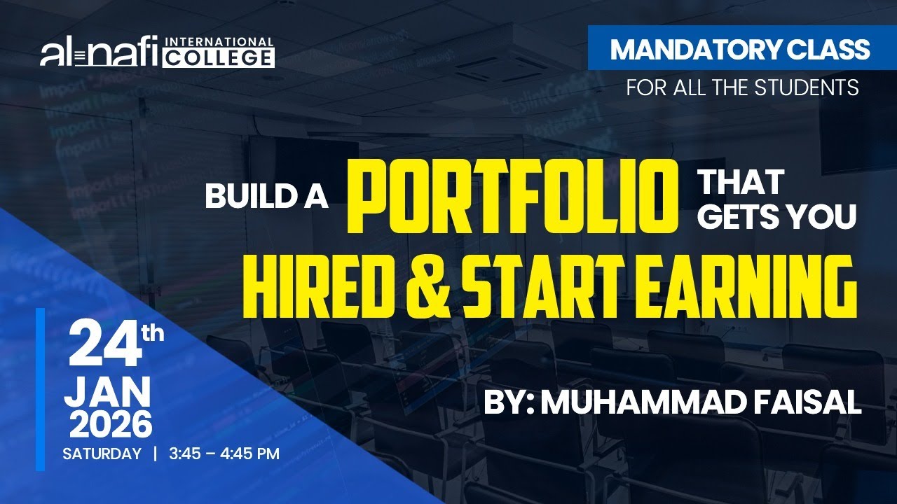 🔴LIVE - Build a Portfolio That Gets You Hired & Start Earning | Muhammad Faisal