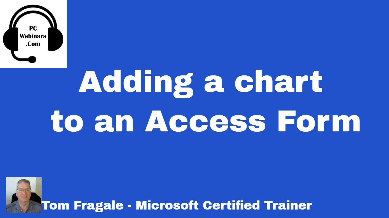 Adding a chart to an Access Form - How to add a chart to a Microsoft Access Form Office 365 Tutorial