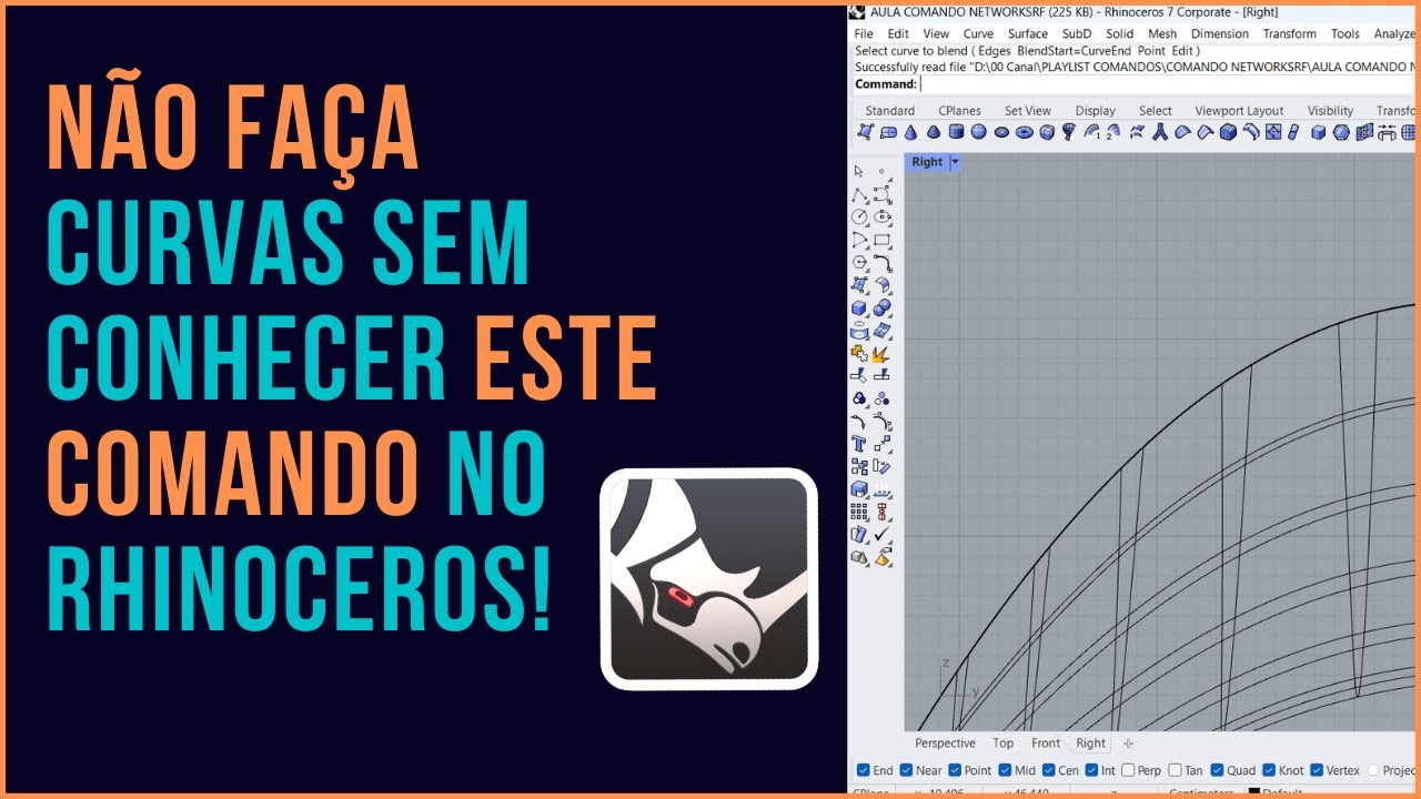 ✅ Domine o BlendCrv no Rhinoceros e Crie Transições SUAVES Como um Pro