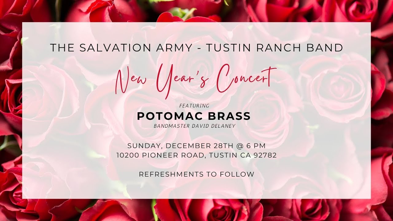 12.28.25 📣 The Salvation Army Tustin Ranch Band -  New Years Concert!