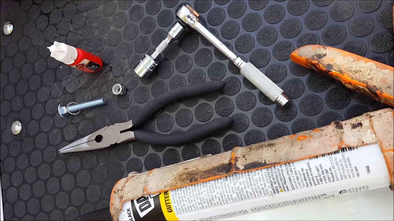 Installing Toy Hauler Ramp Legs To Make A Patio