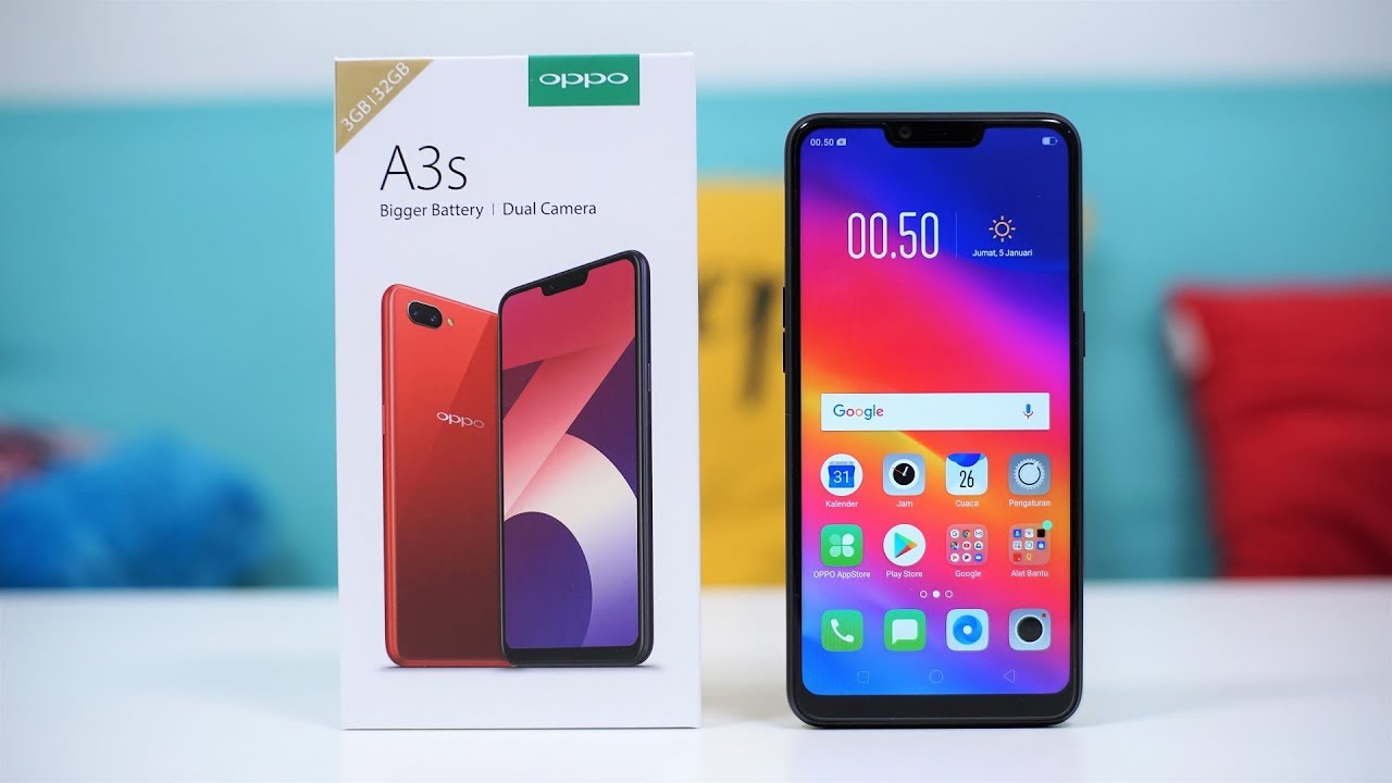 UNBOXING OPPO A3S INDONESIA!