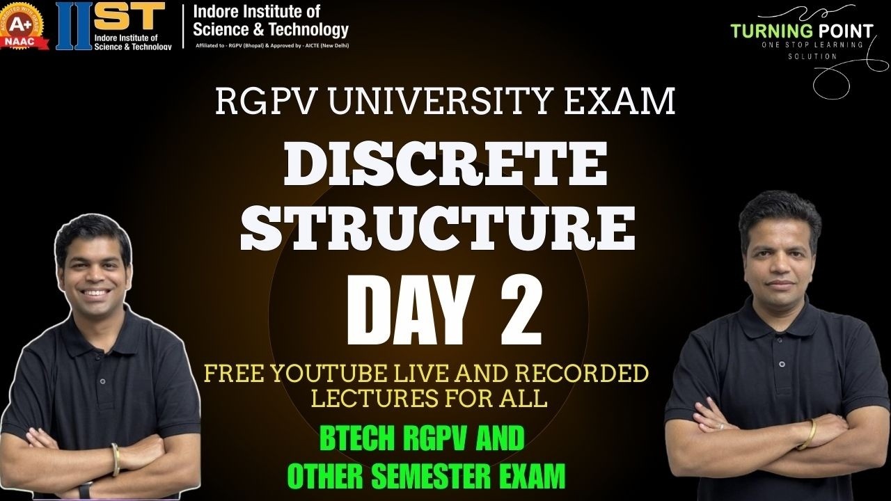 Day 2 | Discrete Structure | Third Sem | Exam Series | | RGPV and other University | Ankush Saklecha