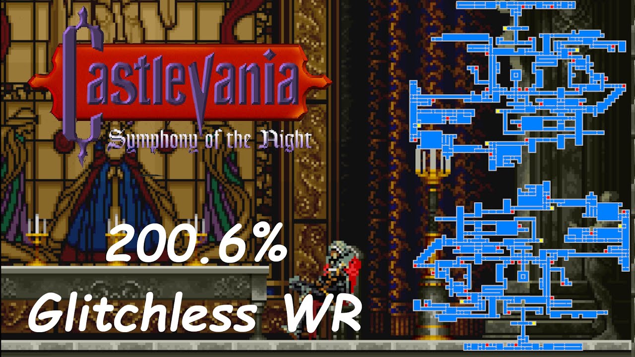 Castlevania Symphony of the Night - 200.6% Glitchless World Record#sotn #retrogaming #speedrun