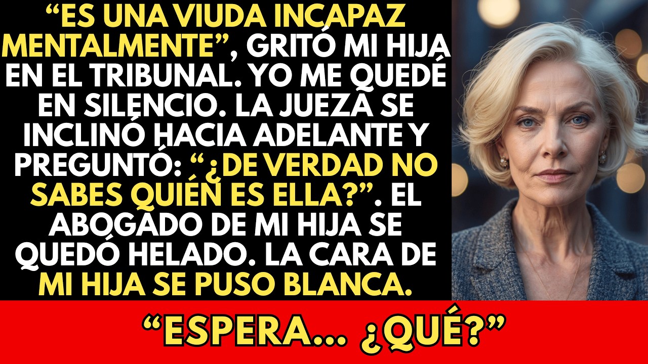 En la Sala del Tribunal, Mi Hija Gritó: “Es una Viuda Vergonzosa”… Hasta que la Jueza Preguntó…