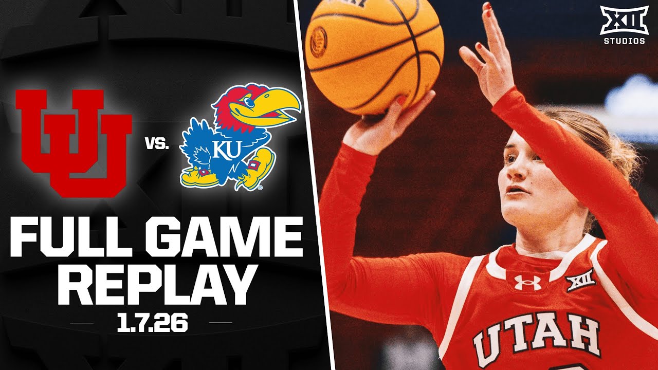 Utah vs. Kansas Full Game Replay (1.7.26) | 2025-26 Big 12 Women's Basketball