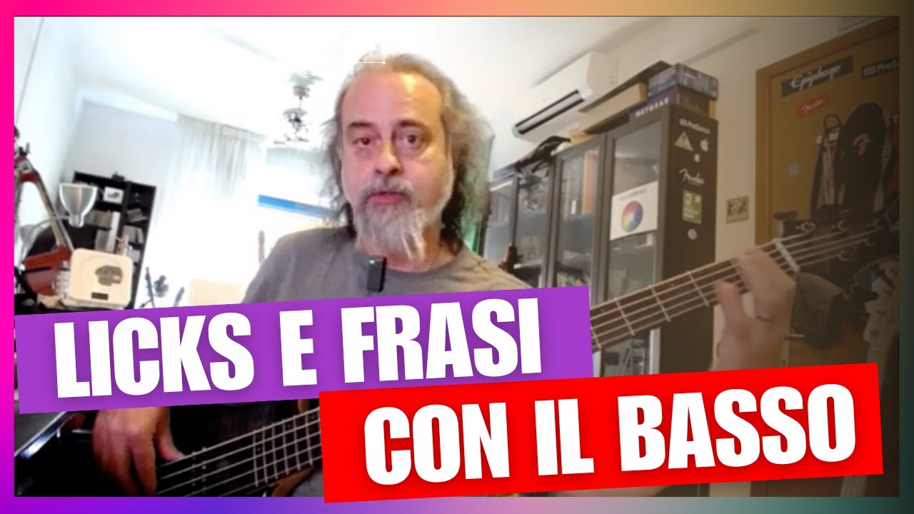 Come eseguire licks e fraseggi al basso