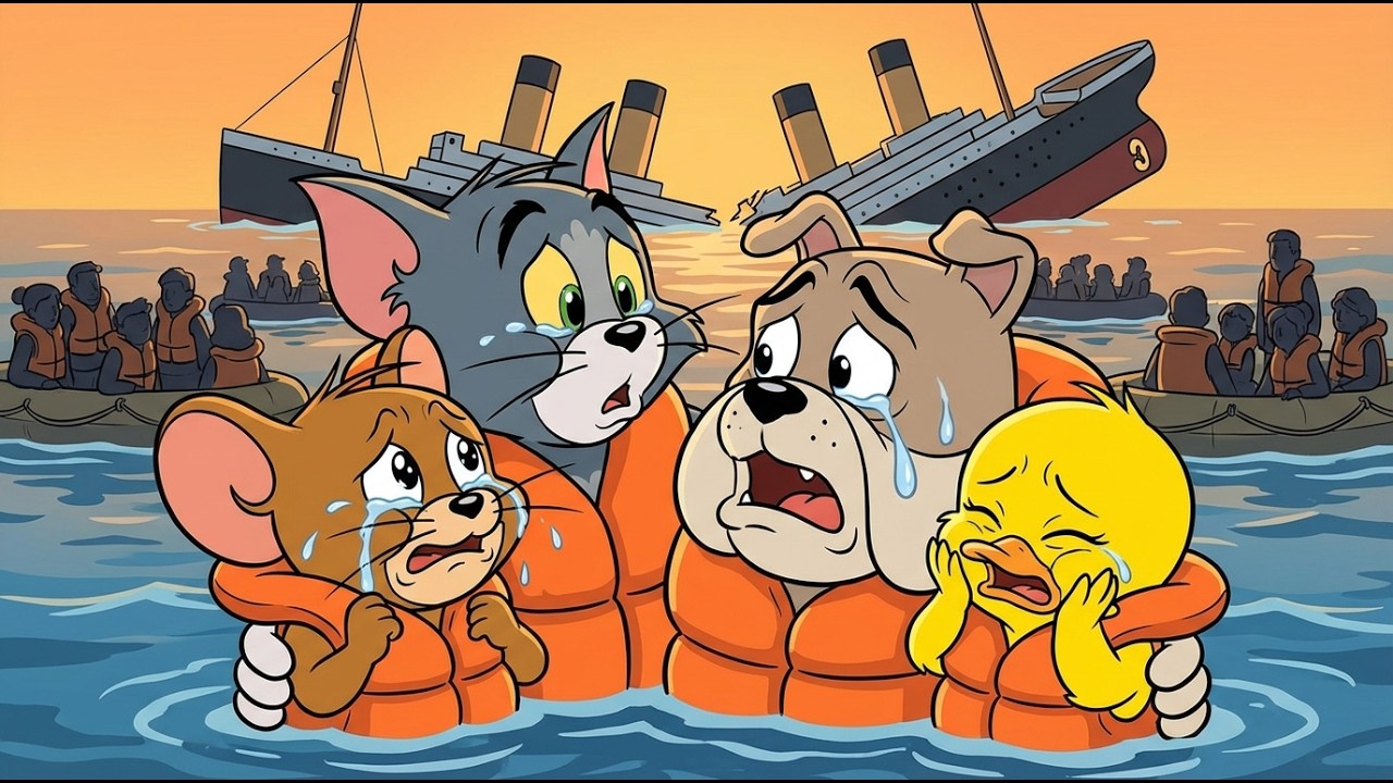 Tom and Jerry's Titanic Cruise Turns Into Disaster! | Heartbeat Animation