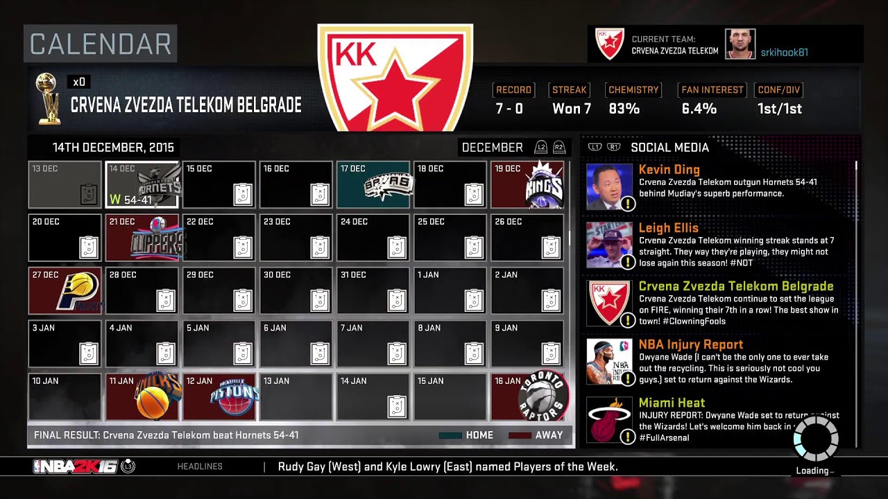 NBA 2k16 Crvena Zvezda