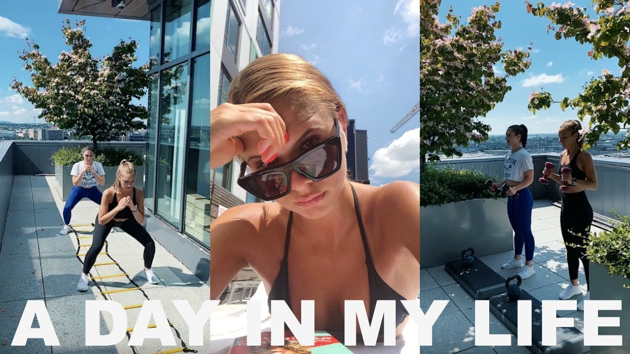 VLOG: My Workout, Pool Day + Hair Lightening & Tanning Secrets
