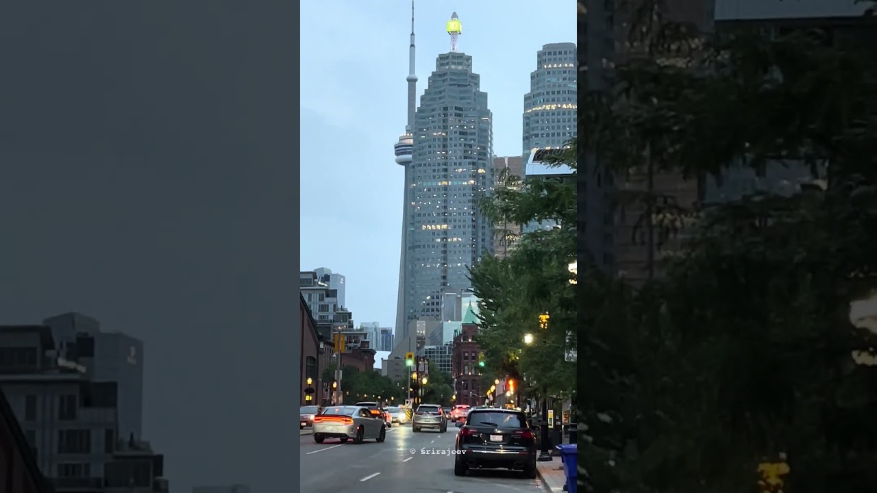 Toronto city view, Exploring Toronto's Vibrant Streets: A City Walk in 4K