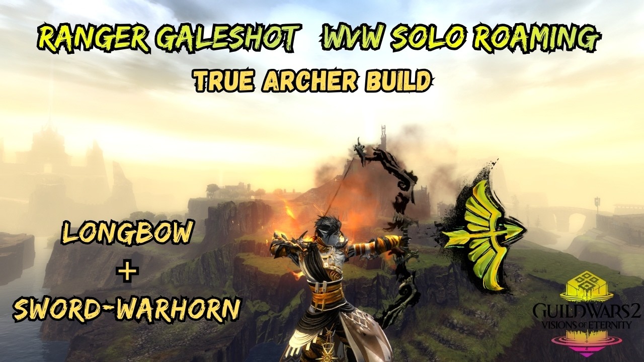 GW2 WvW Longbow Galeshot Solo Roaming! [Double Bow Build]