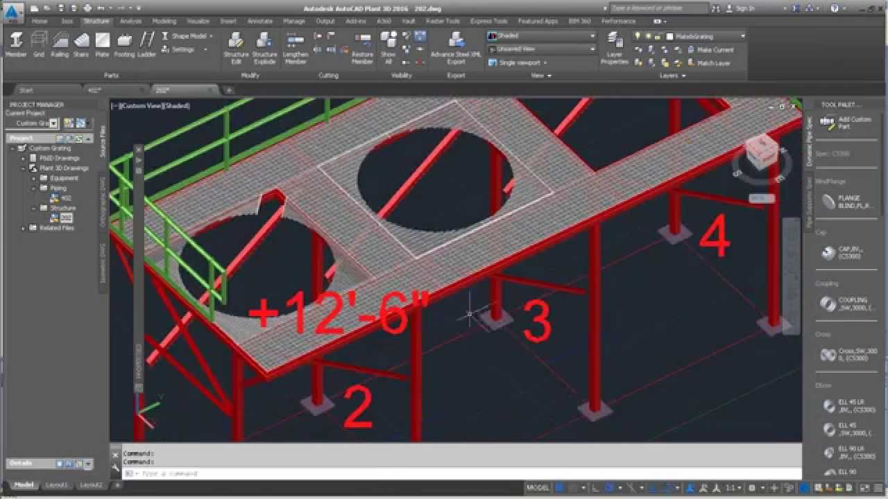 Grating Techniques for AutoCAD Plant 3D Users