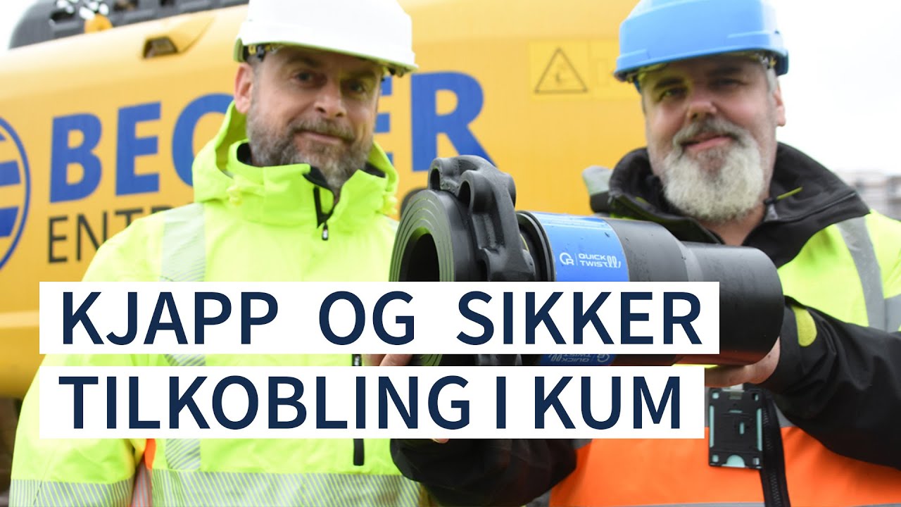 Kjapp og sikker tilkobling i kum med Quick-Twist fra Reinert-Ritz