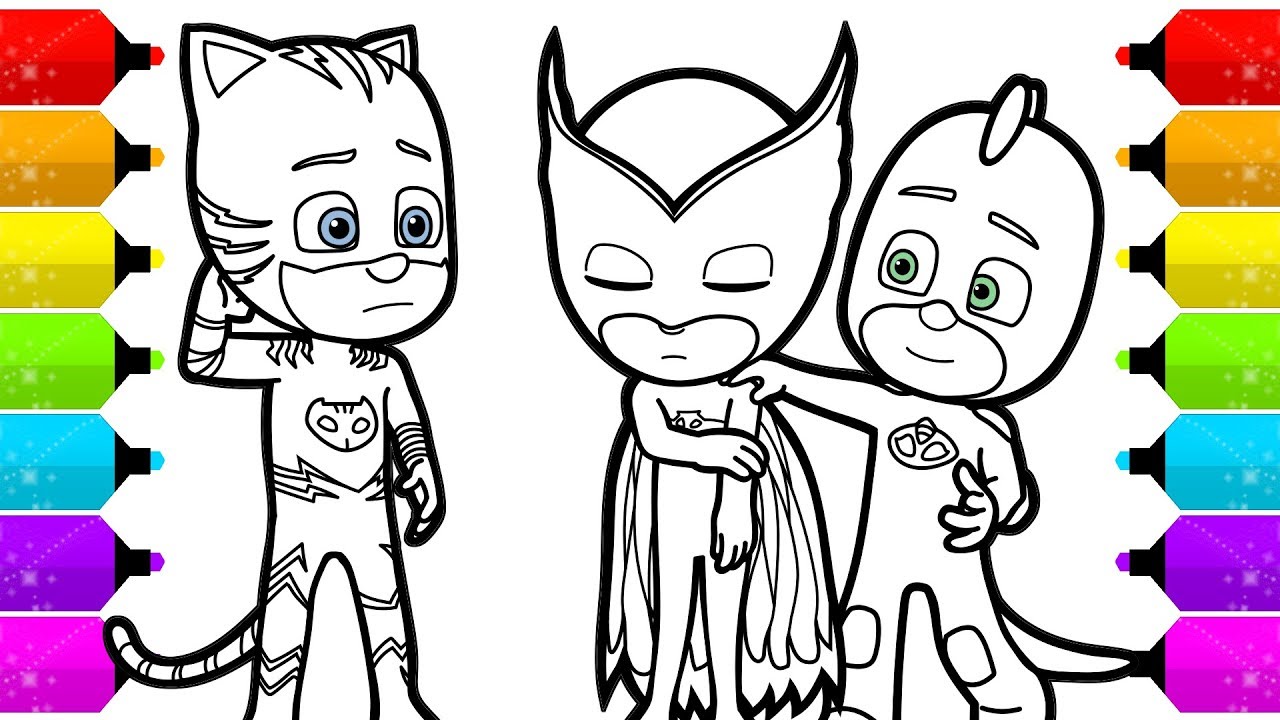 PJ Masks  Coloring Pages for Kids
