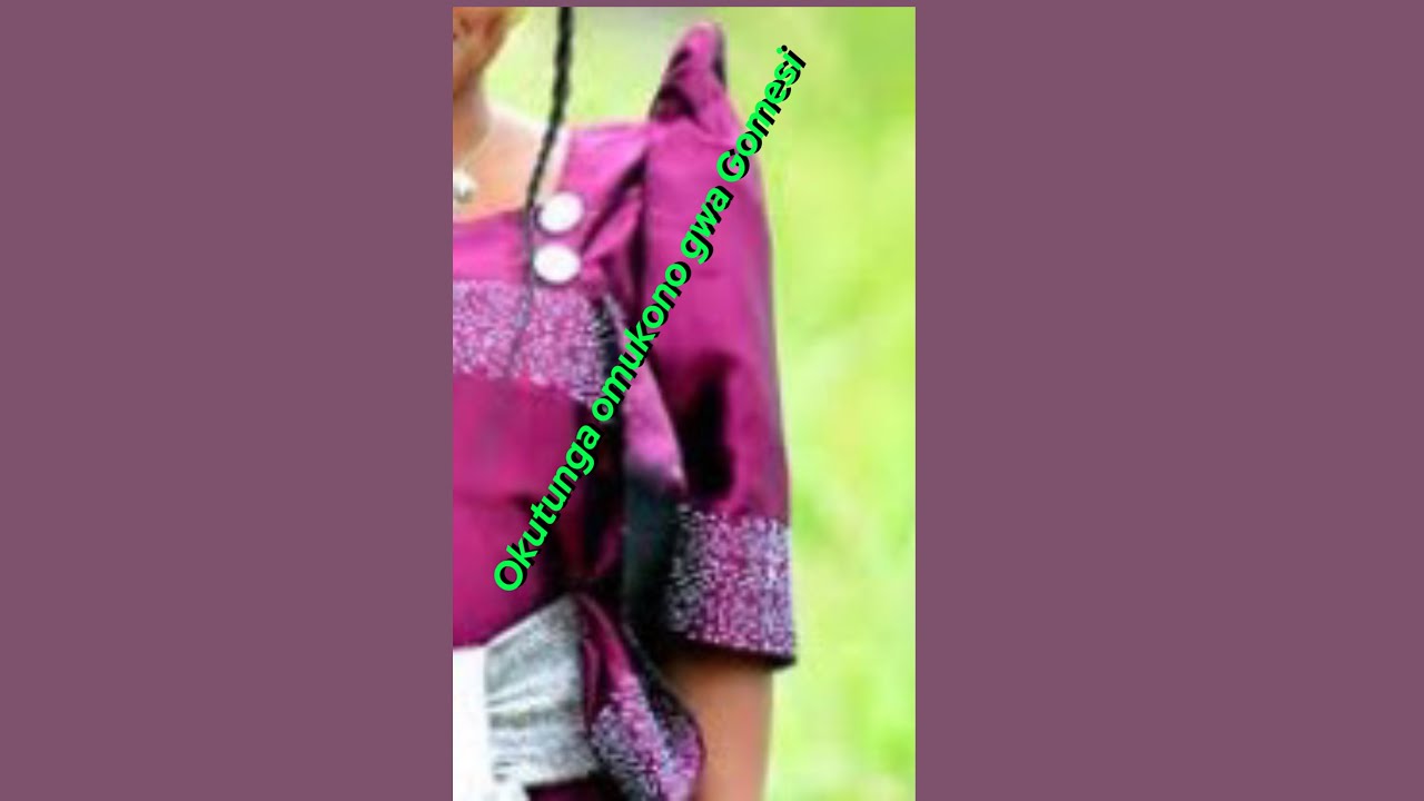 Okutunga omukono gwa Gomesi #buganda #gomesi #sewingtutorial