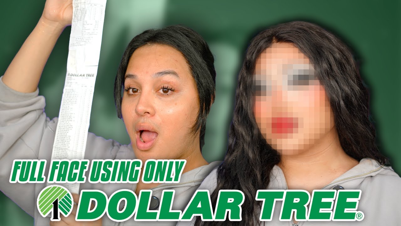 FULL FACE USING ONLY DOLLAR TREE MAKEUP
